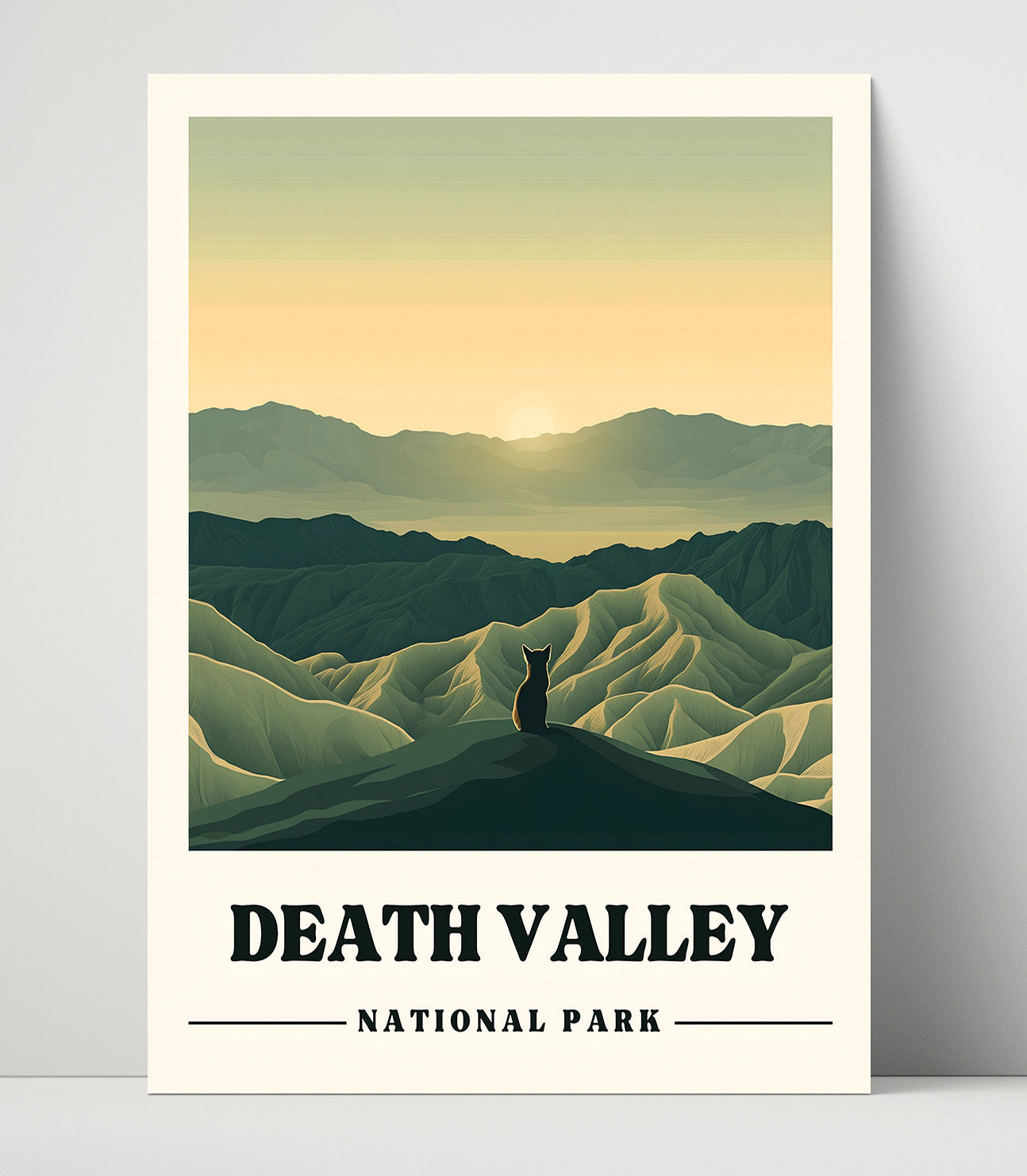 Death Valley Zabriske Point National Parks Wall Art - 16x20 Unframed Print