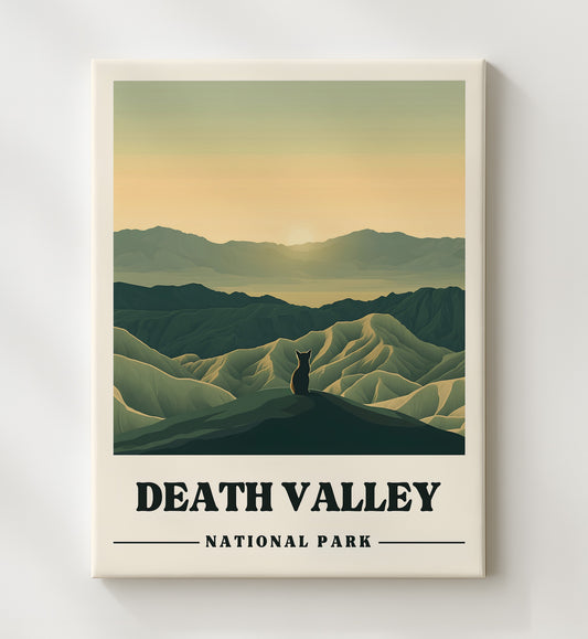 Death Valley - Zabriskie Point 8x10 Canvas national park wall art