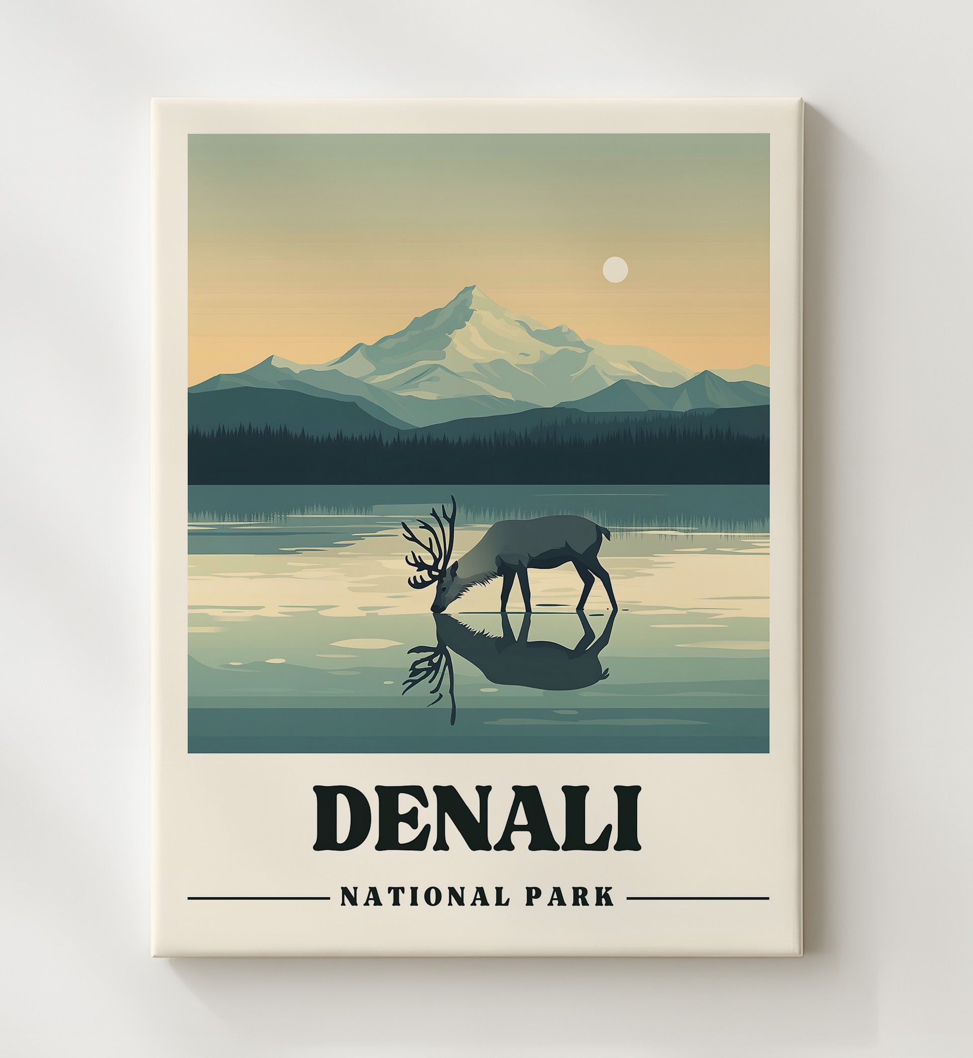 Denali Mount McKinley National Parks Wall Art - 20x24 Canvas