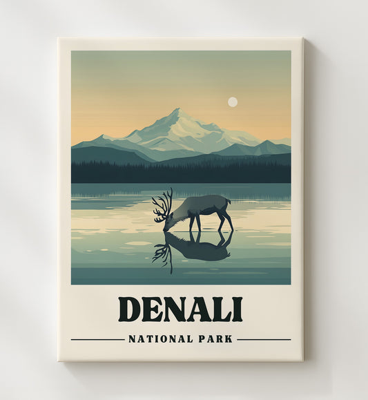 Denali - Mount McKinley 8x10 Canvas national park wall art