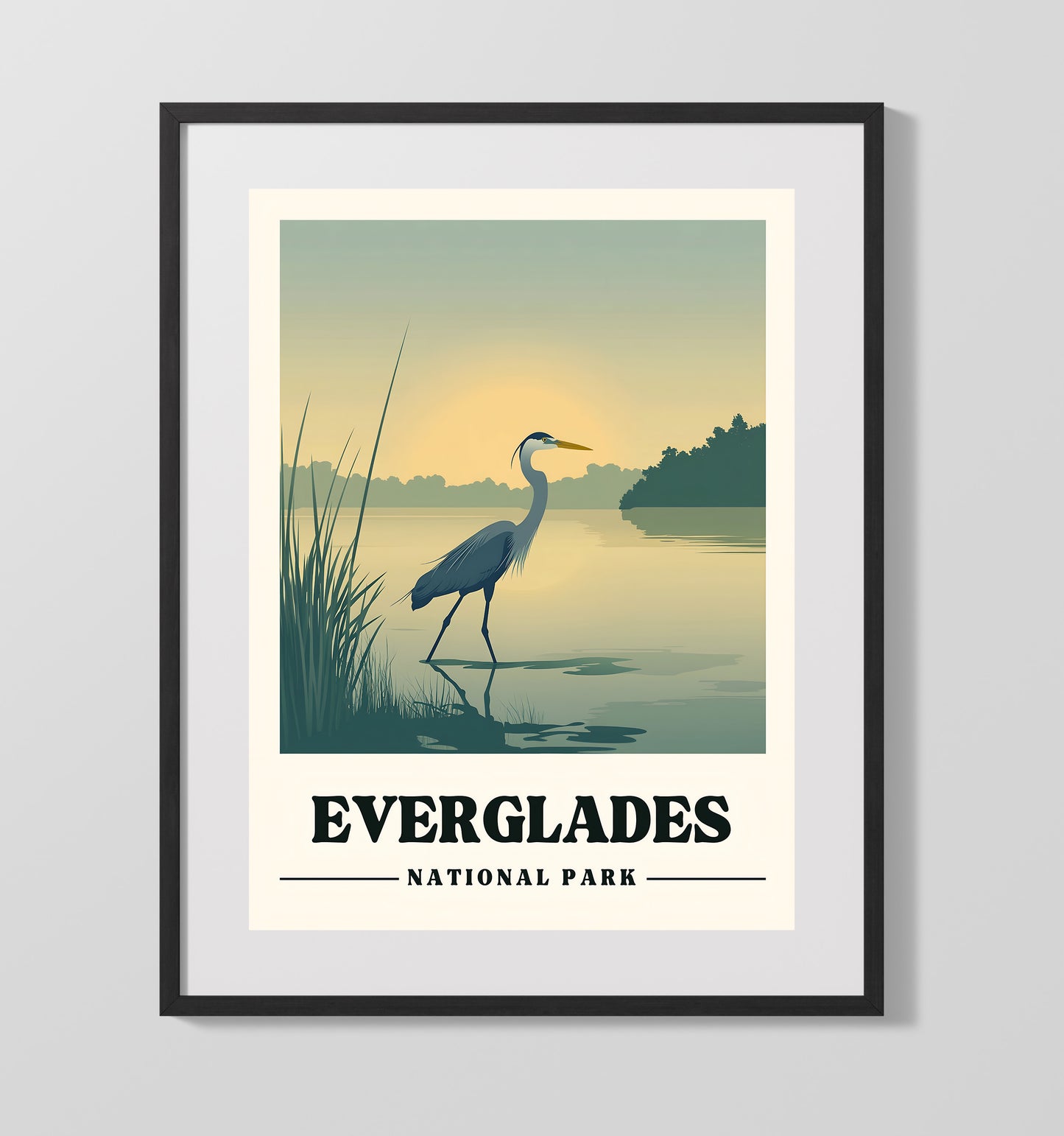 Everglades Version 1 National Parks Wall Art - 16x20 Gallery Frame