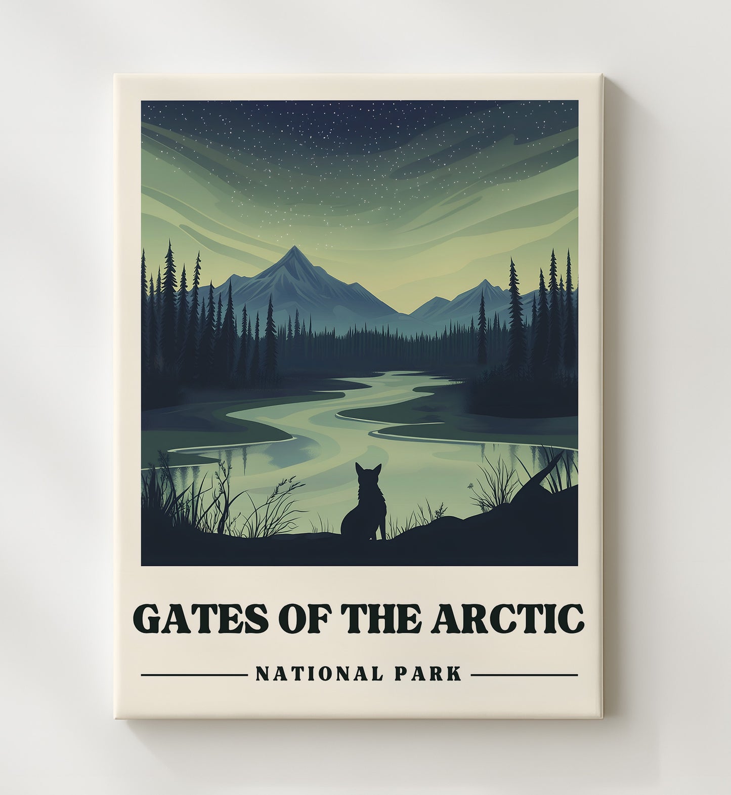 Gates of the Artic Arrigtech Peaks National Parks Wall Art - 20x24 Canvas