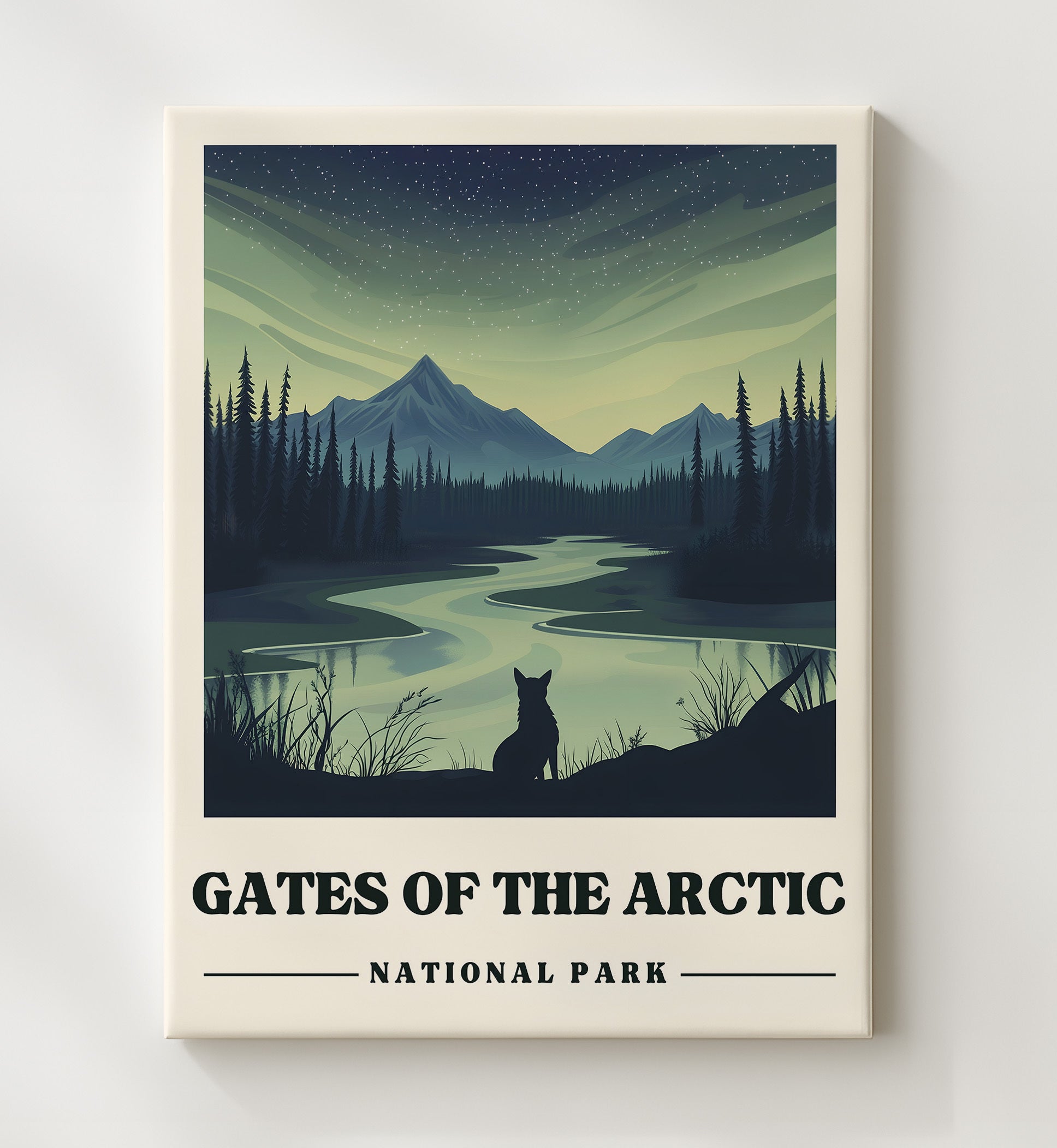 Gates of the Artic Arrigtech Peaks National Parks Wall Art - 20x24 Canvas