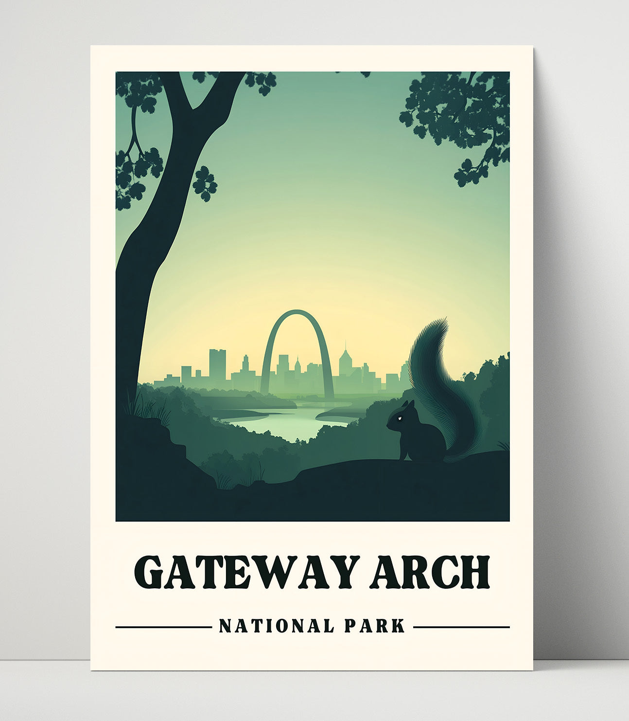 Gateway Arch National Parks Wall Art - 16x20 Unframed Print