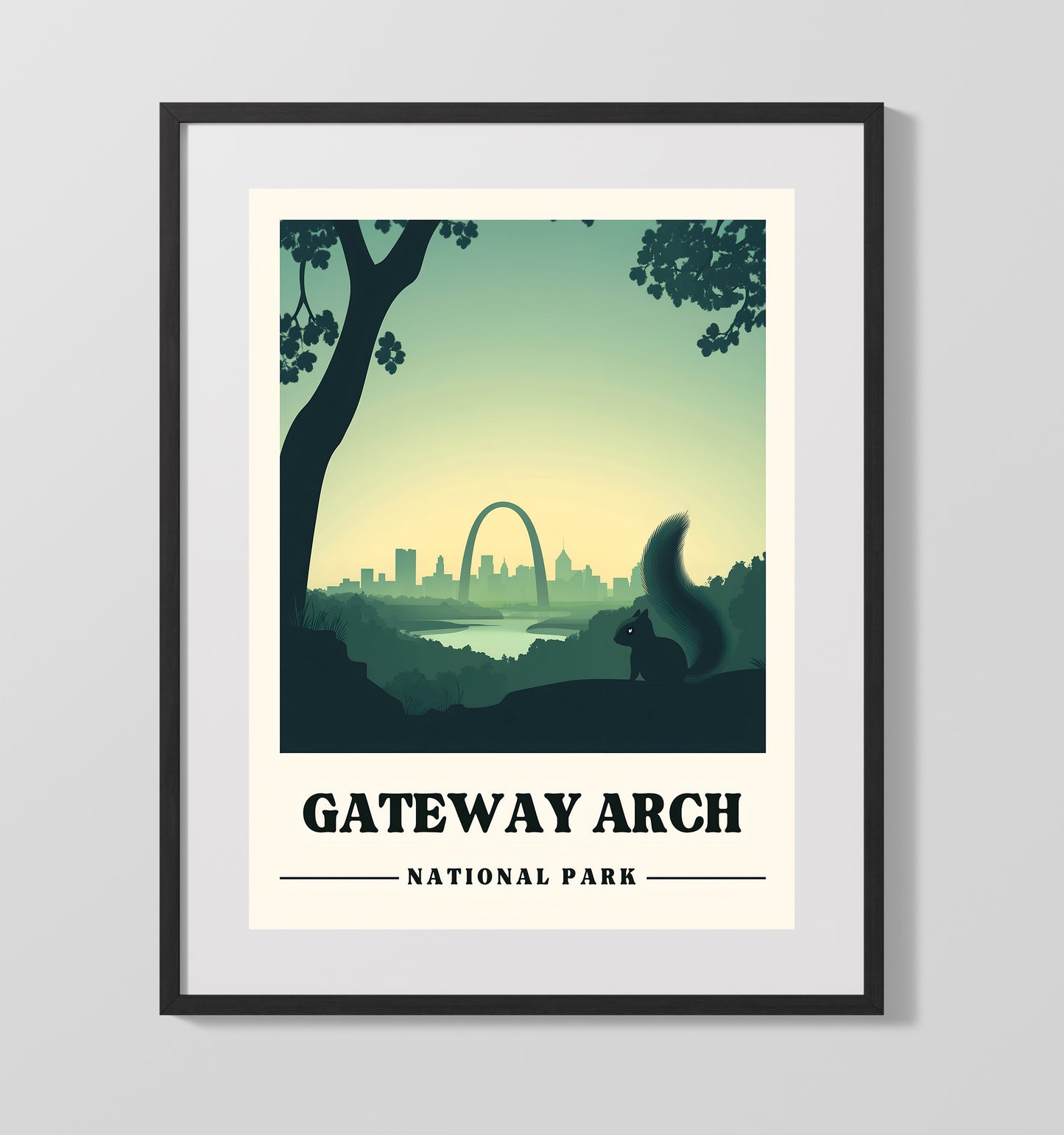 Gateway Arch National Parks Wall Art - 16x20 Gallery Frame