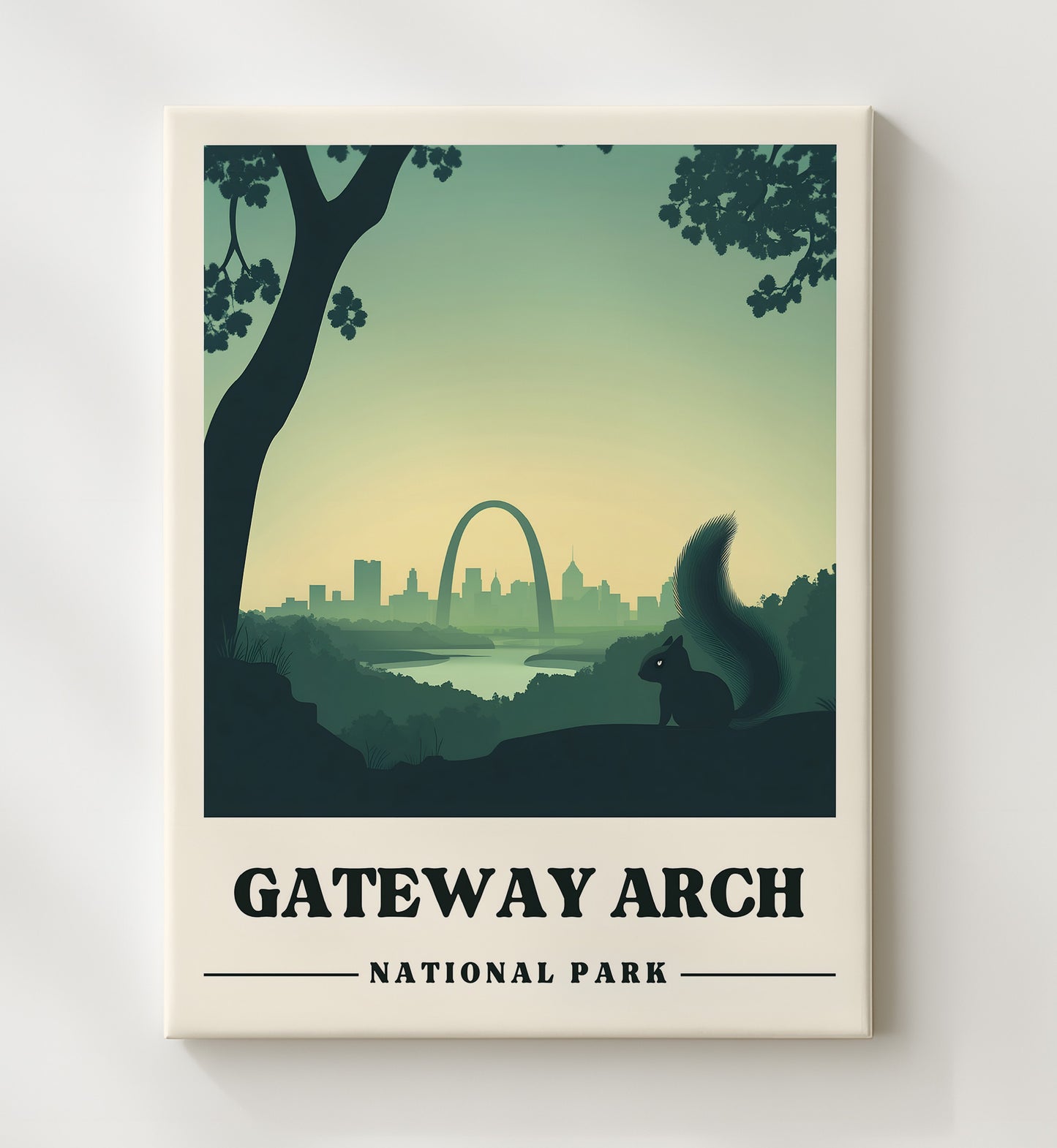 Gateway Arch National Parks Wall Art - 20x24 Canvas