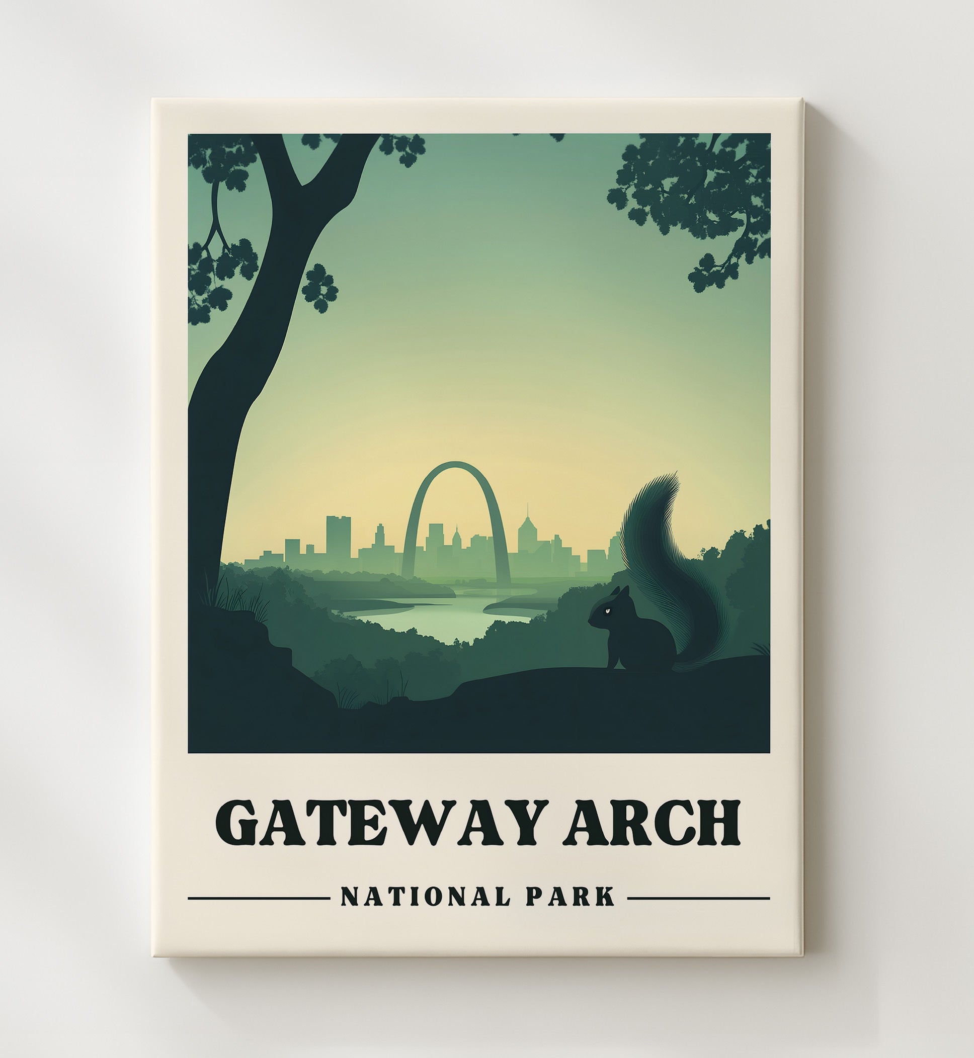 Gateway Arch National Parks Wall Art - 20x24 Canvas