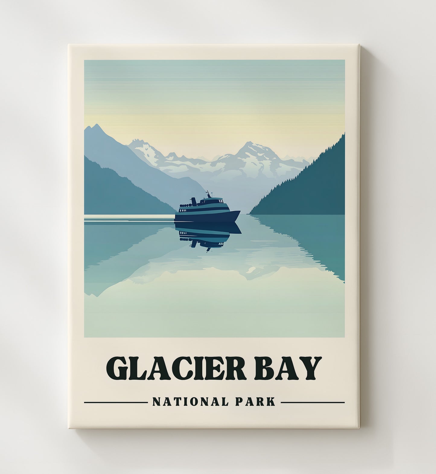 Glacier Bay Bartlett Cove Version 1 National Parks Wall Art - 20x24 Canvas
