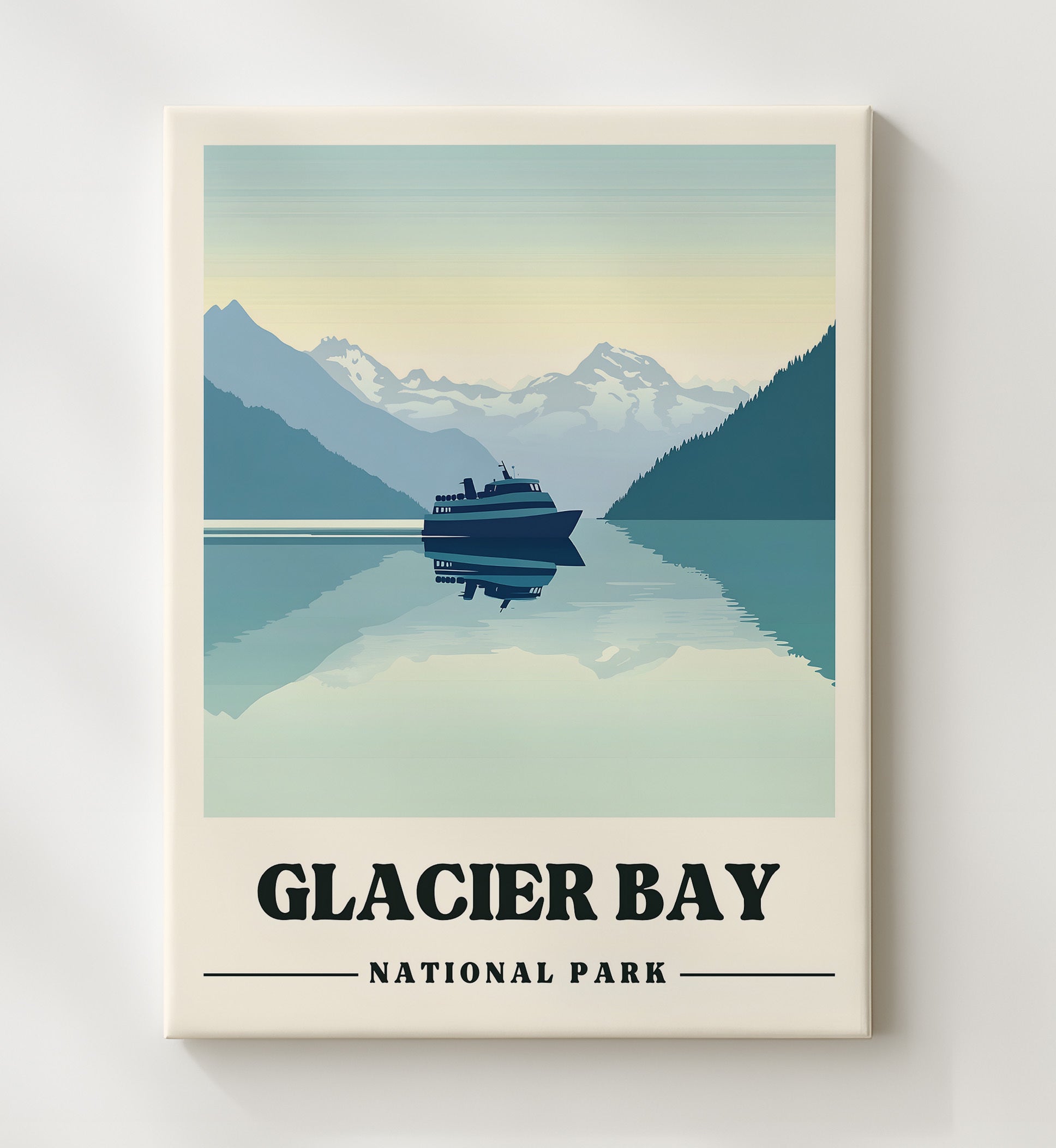 Glacier Bay Bartlett Cove Version 1 National Parks Wall Art - 20x24 Canvas