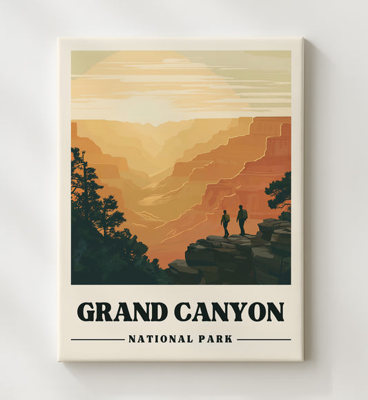 Grand Canyon - Bright Angel Point Design 1 8x10 Canvas national park wall art