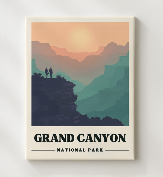 Grand Canyon - Bright Angel Point Design 2 8x10 Canvas national park wall art