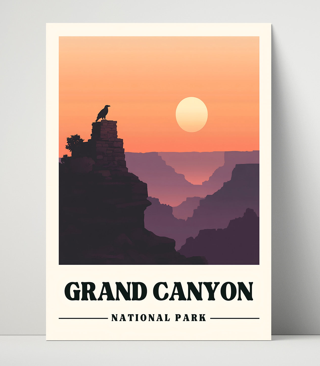 Grand Canyon Desert View Tower National Parks Wall Art - 16x20 Unframed Print