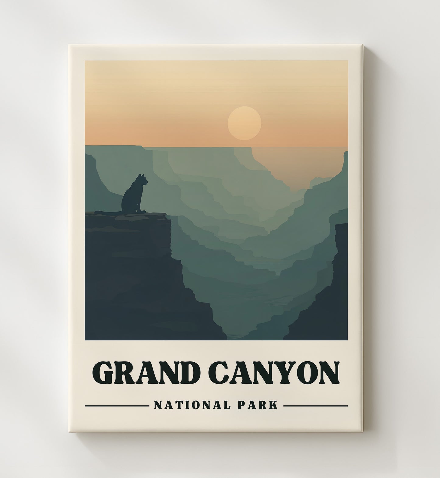 Grand Canyon Mather Point Version 1 National Parks Wall Art - 20x24 Canvas