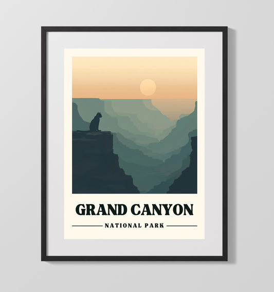 Grand Canyon - Mather Point Design 1 - National Park - 16x20 Gallery Frame