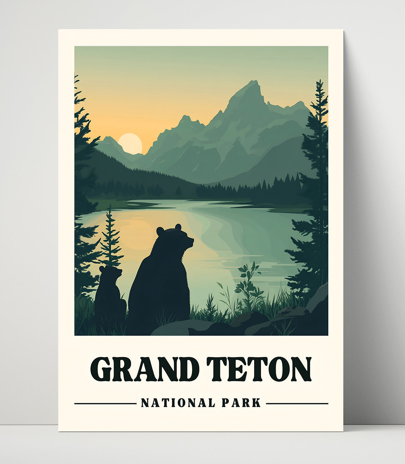 Grand Teton Jenny Lake National Parks Wall Art - 16x20 Unframed Print