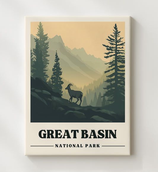 Great Basin - Bristlecone Pine Trail Design 1 8x10 Canvas national park wall art