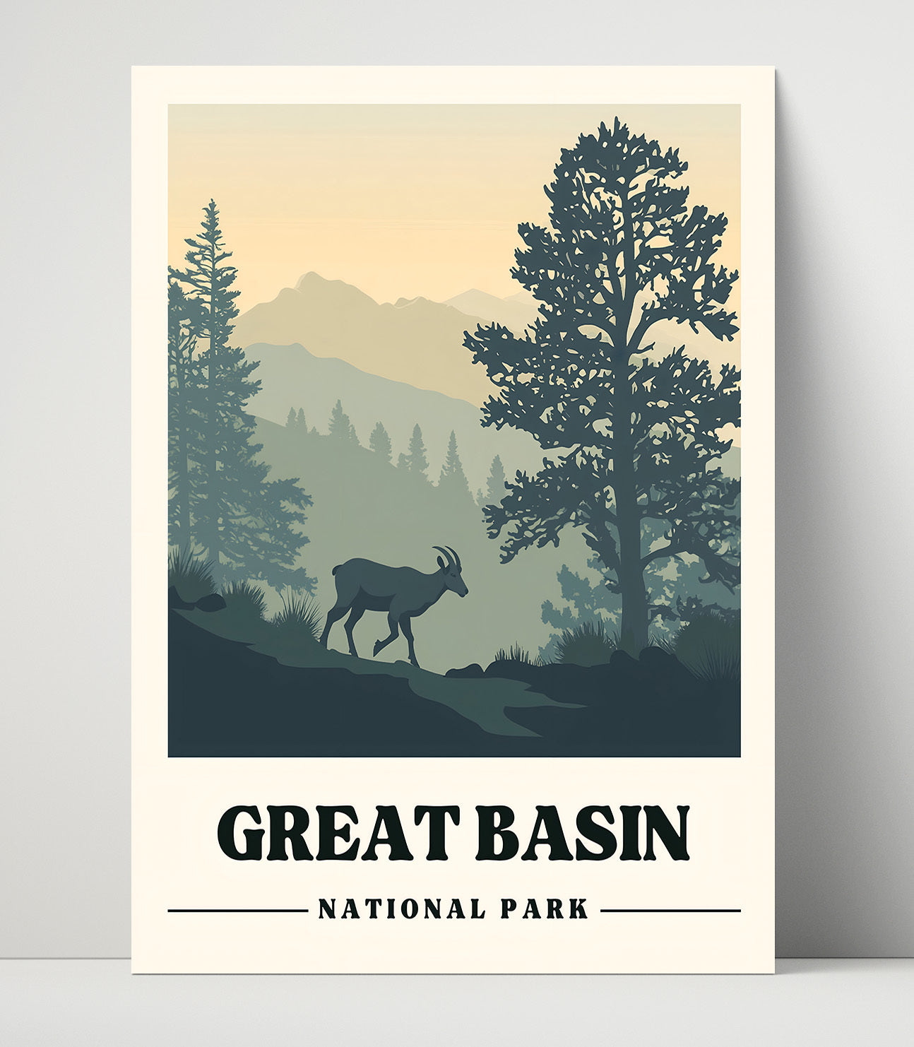 Great Basin Bristlecone Pine Trail Version 2 National Parks Wall Art - 16x20 Unframed Print
