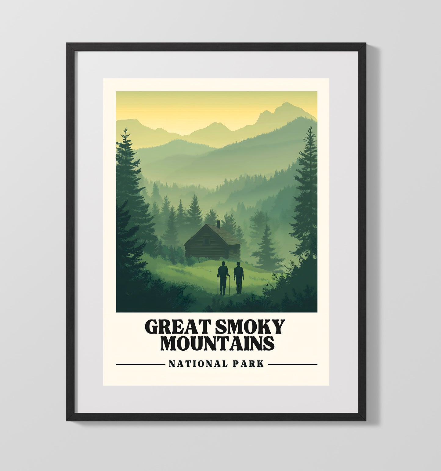 Great Smoky Mountains National Parks Wall Art - 16x20 Gallery Frame