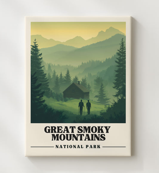 Great Smoky Mountains 8x10 Canvas national park wall art