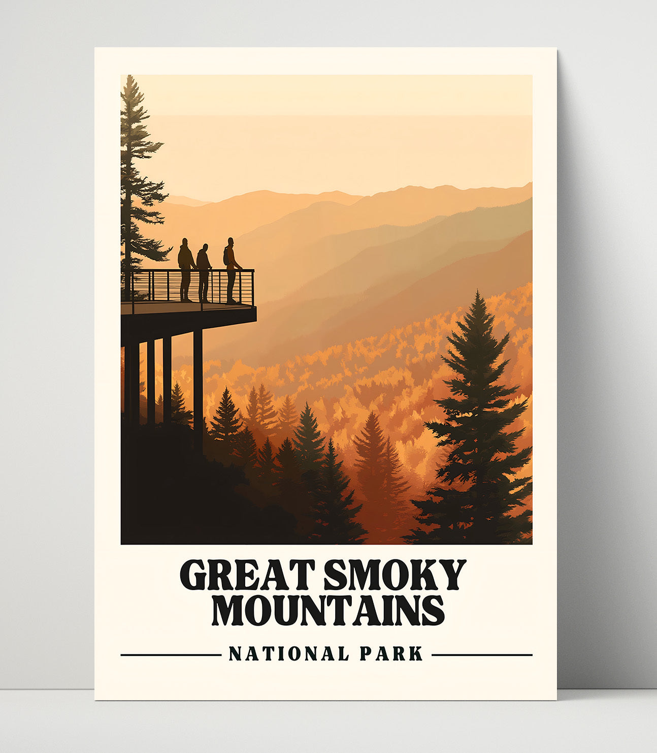Great Smoky Mountains Clingman_s Dome National Parks Wall Art - 16x20 Unframed Print