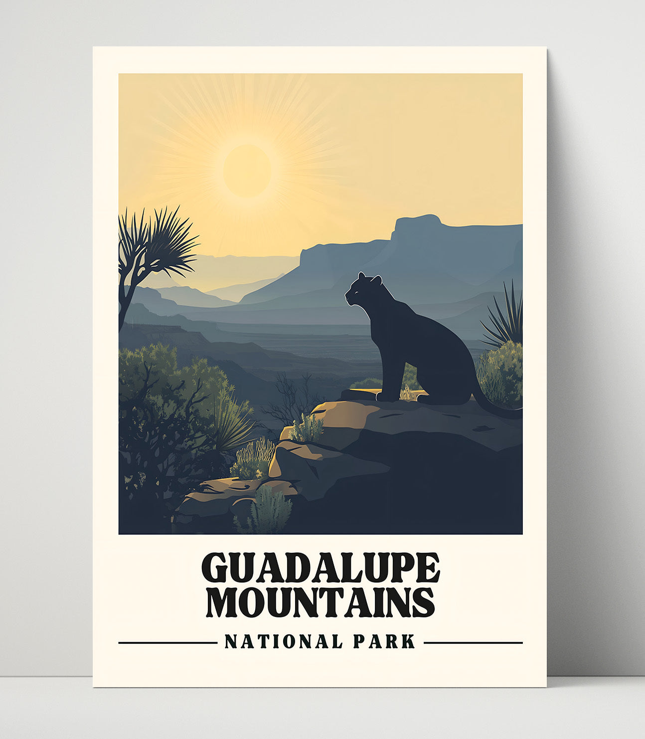 Guadalupe Mountains Guadalupe Peak National Parks Wall Art - 16x20 Unframed Print