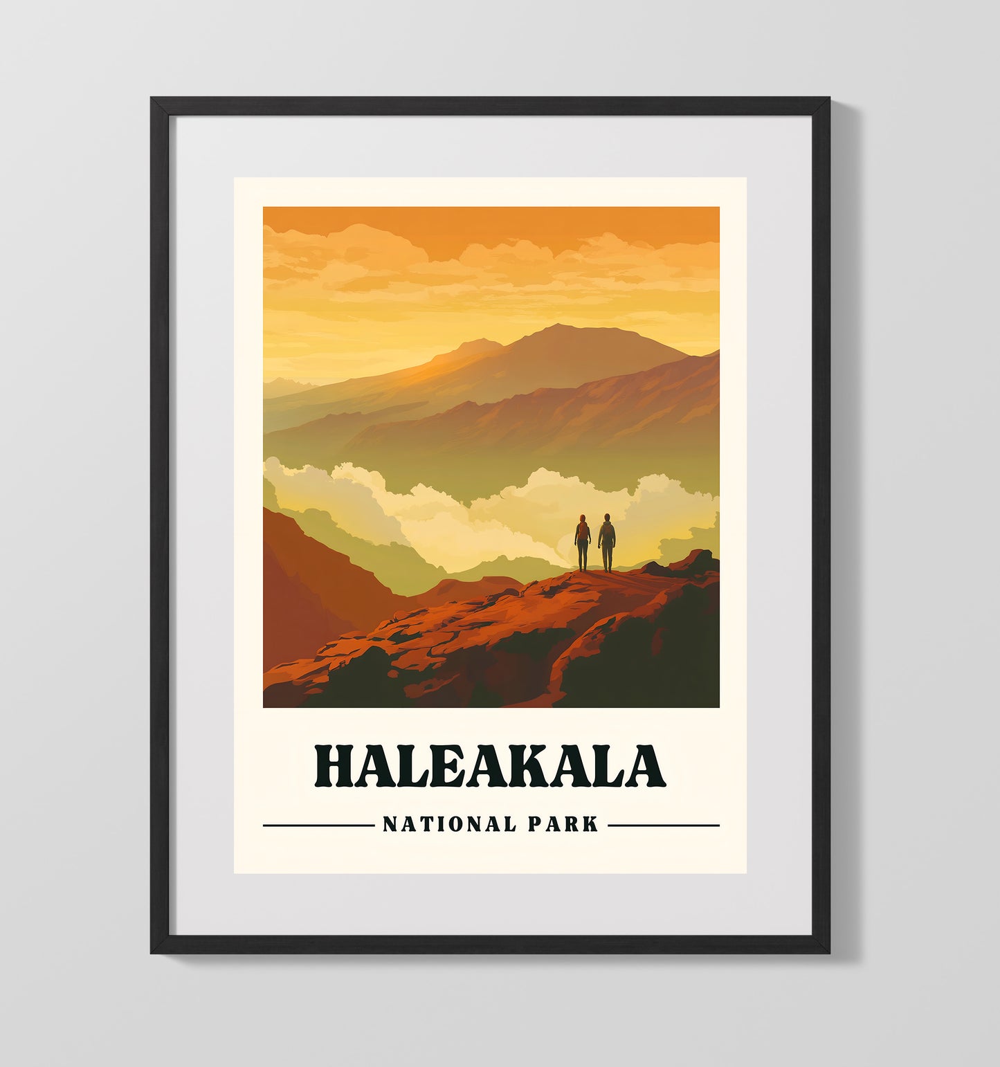 Haleakala Sliding Sands Trail National Parks Wall Art - 16x20 Gallery Frame