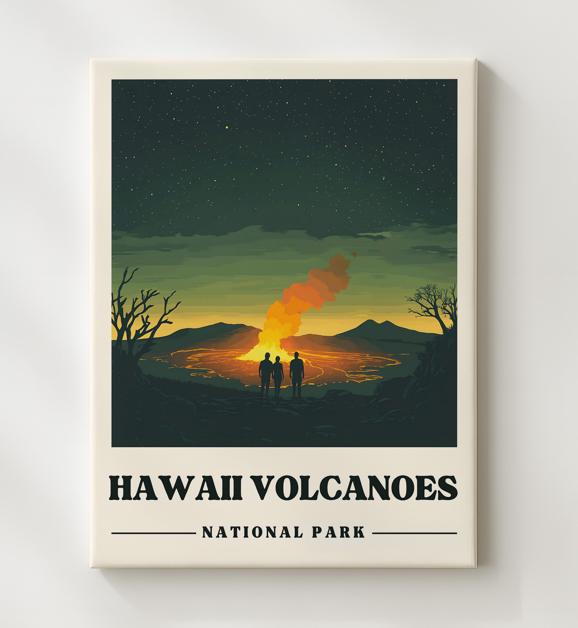 Hawaii Volcanoes National Parks Wall Art - 20x24 Canvas