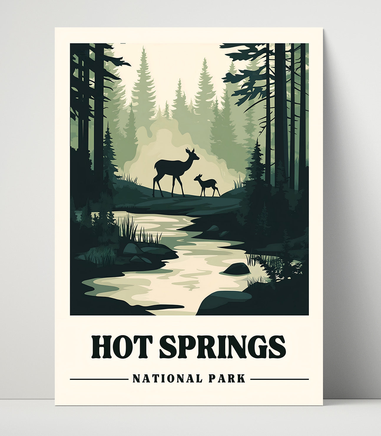 Hot Springs National Parks Wall Art - 16x20 Unframed Print