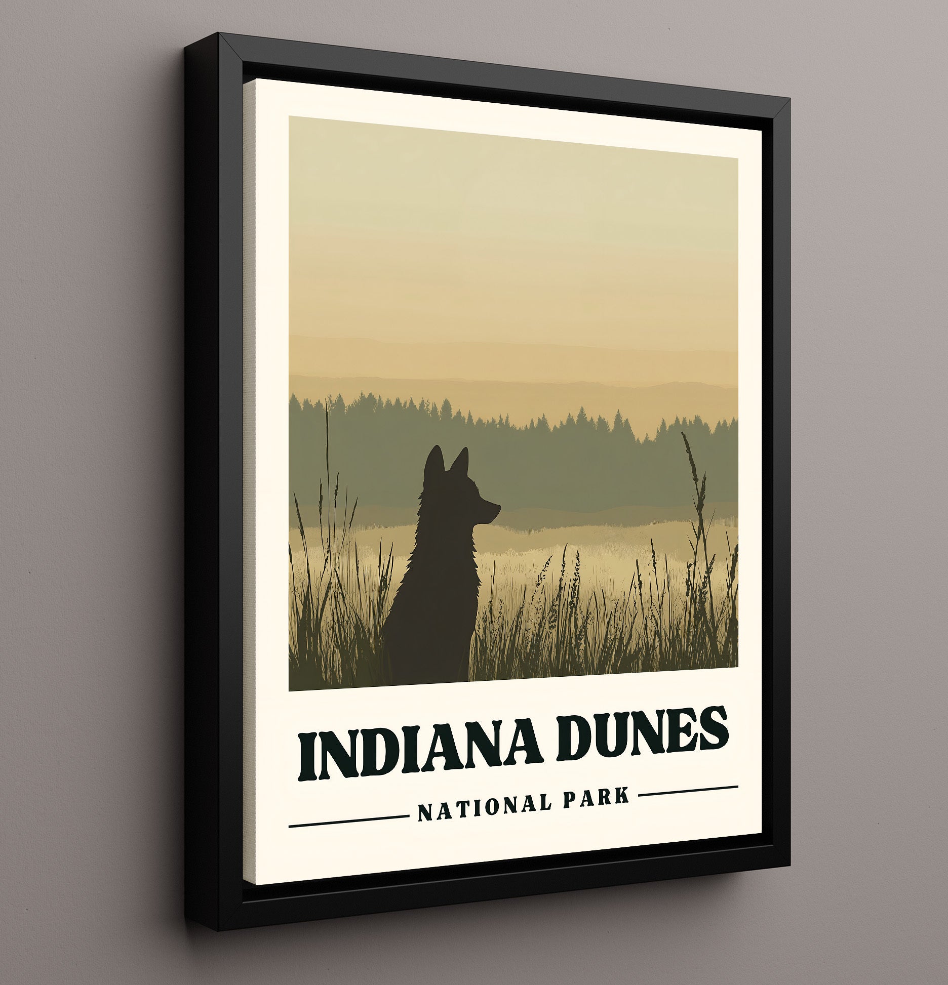 Indiana Dunes Cowles Bog National Parks Wall Art - 16x20 Framed Canvas