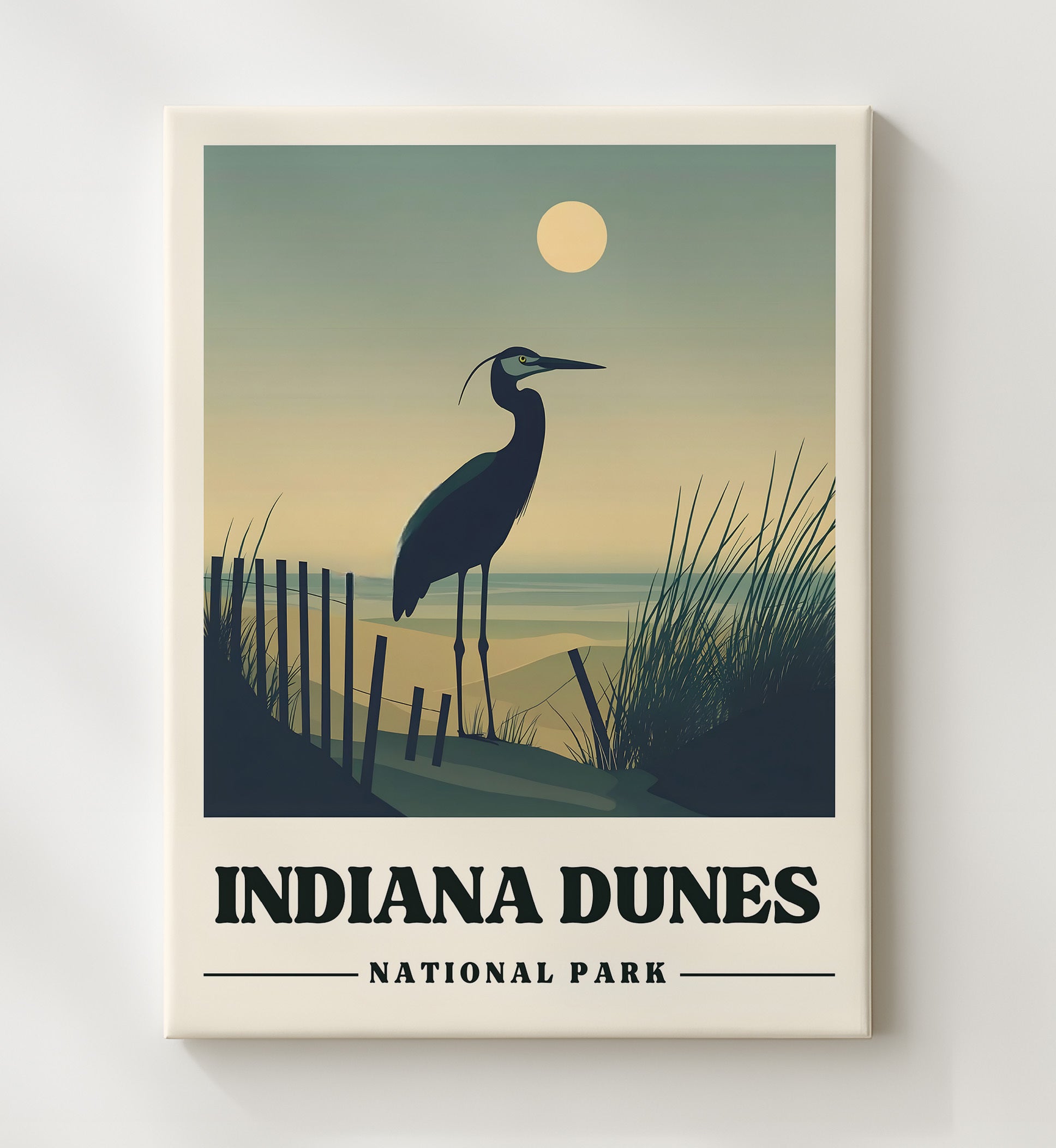 Indiana Dunes West Beach National Parks Wall Art - 20x24 Canvas