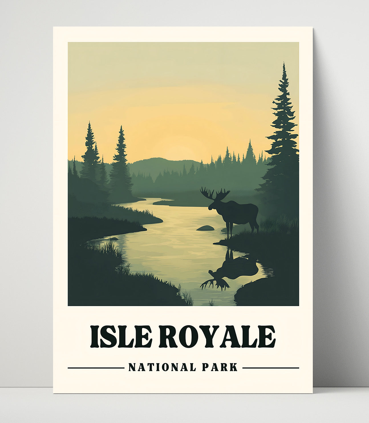 Isle Royale Scoville Point National Parks Wall Art - 16x20 Unframed Print