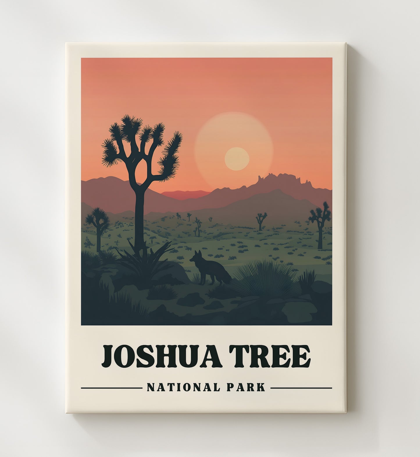 Joshua Tree Hidden Valley 4 National Parks Wall Art - 20x24 Canvas