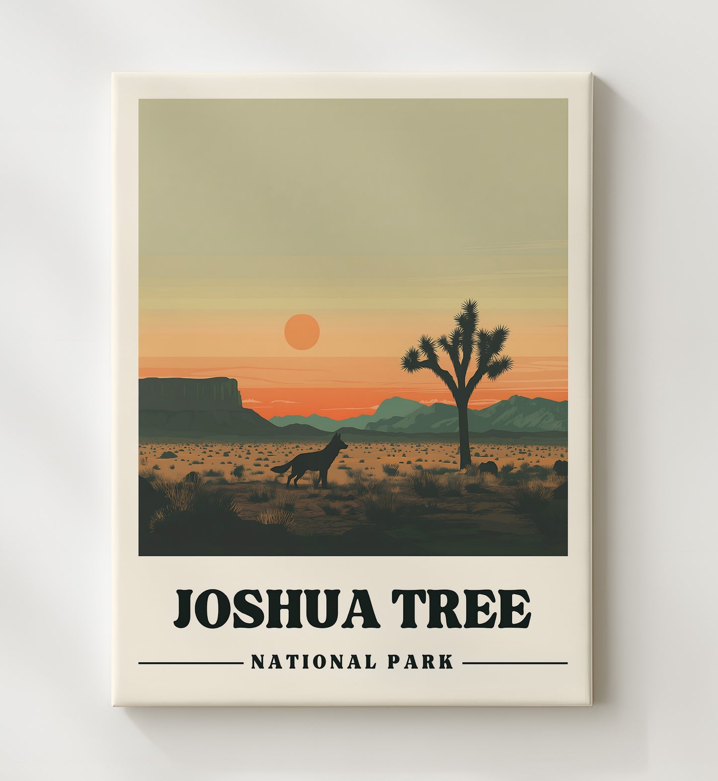 Joshua Tree Hidden Valley Version 1 National Parks Wall Art - 20x24 Canvas