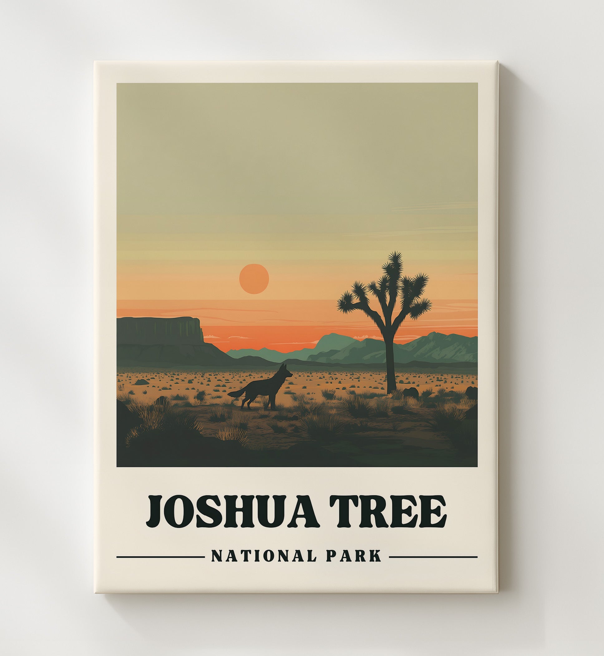 Joshua Tree Hidden Valley Version 1 National Parks Wall Art - 20x24 Canvas