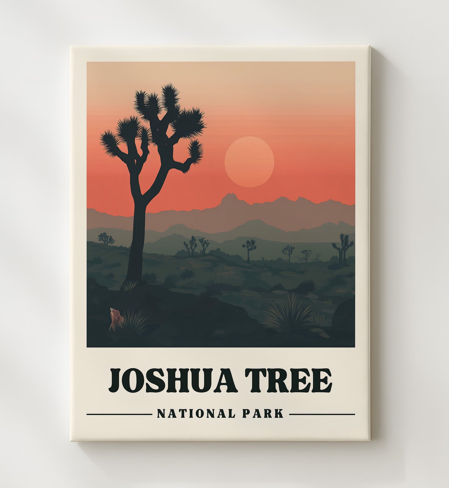 Joshua Tree Hidden Valley Version 2 National Parks Wall Art - 20x24 Canvas