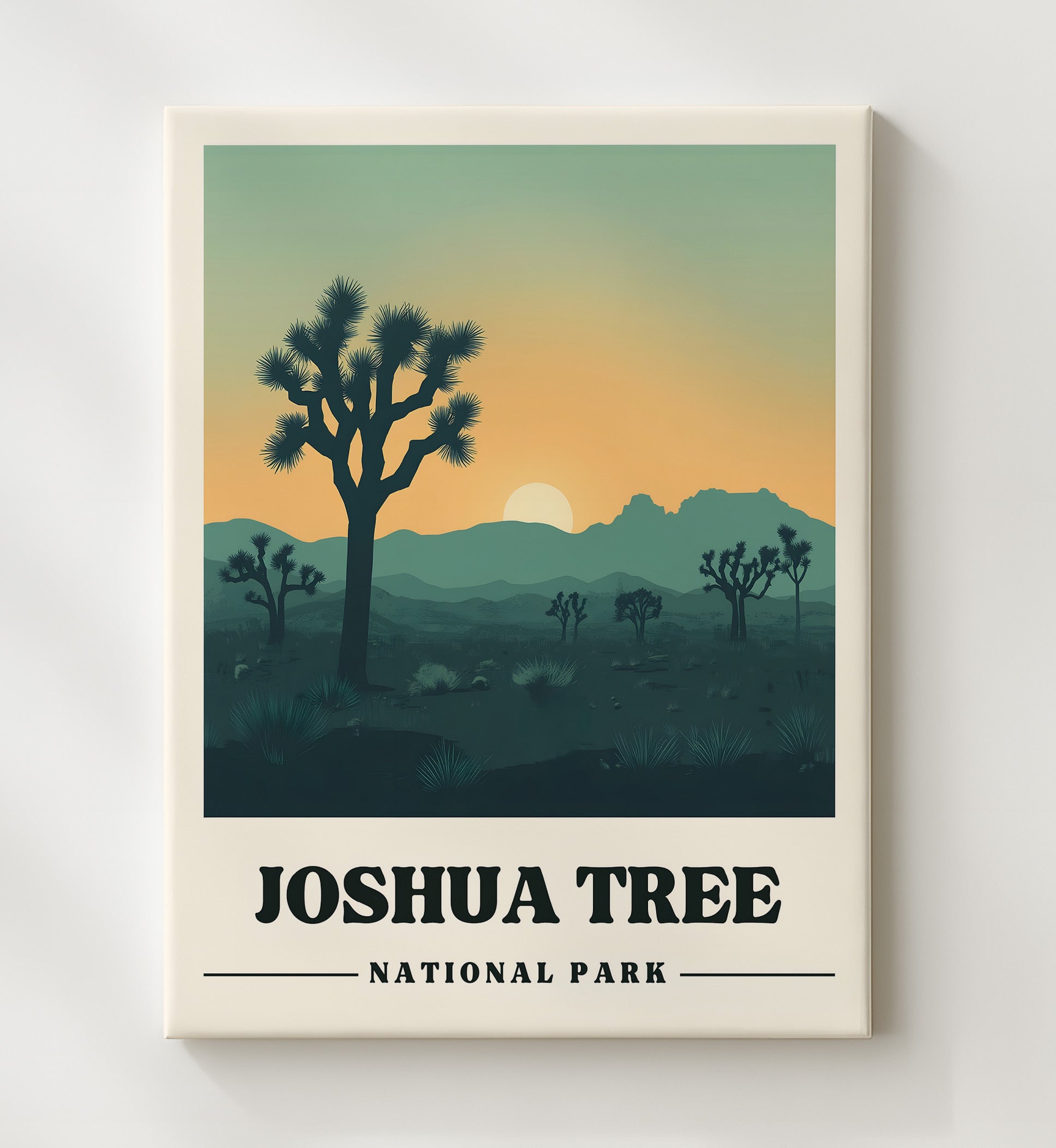 Joshua Tree Hidden Valley Version 3 National Parks Wall Art - 20x24 Canvas