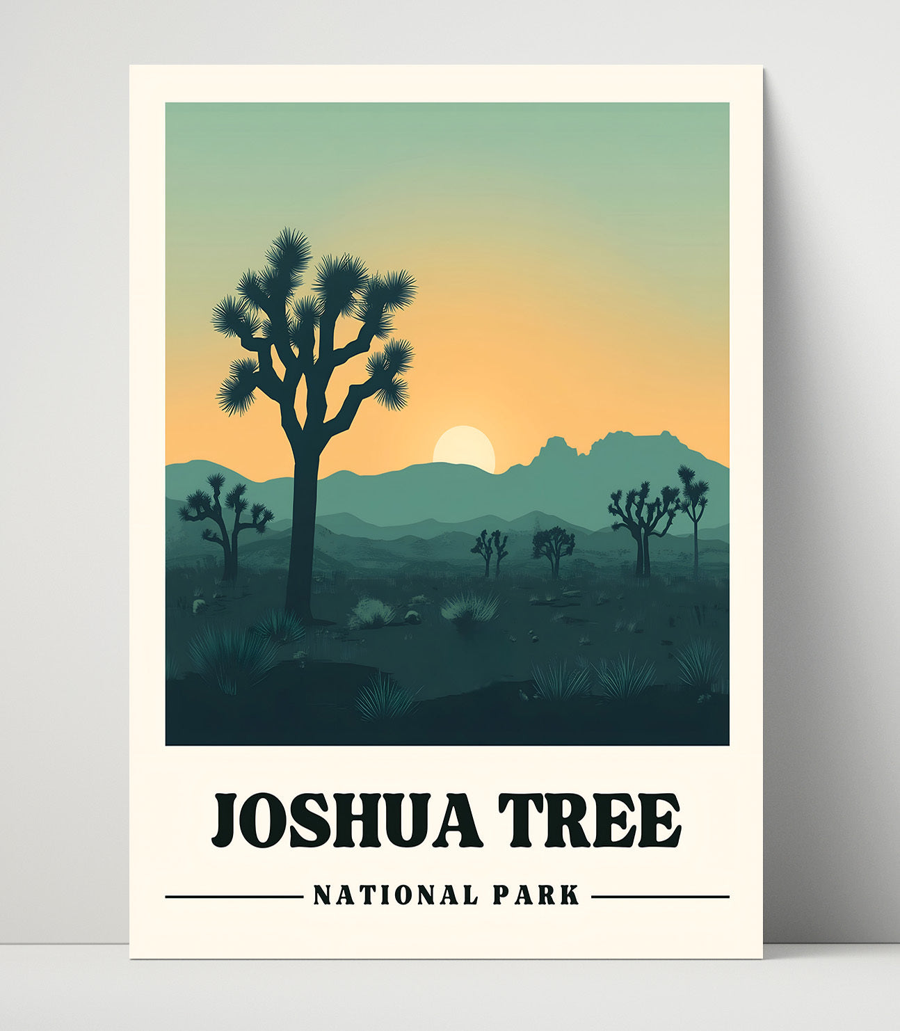Joshua Tree Hidden Valley Version 3 National Parks Wall Art - 16x20 Unframed Print
