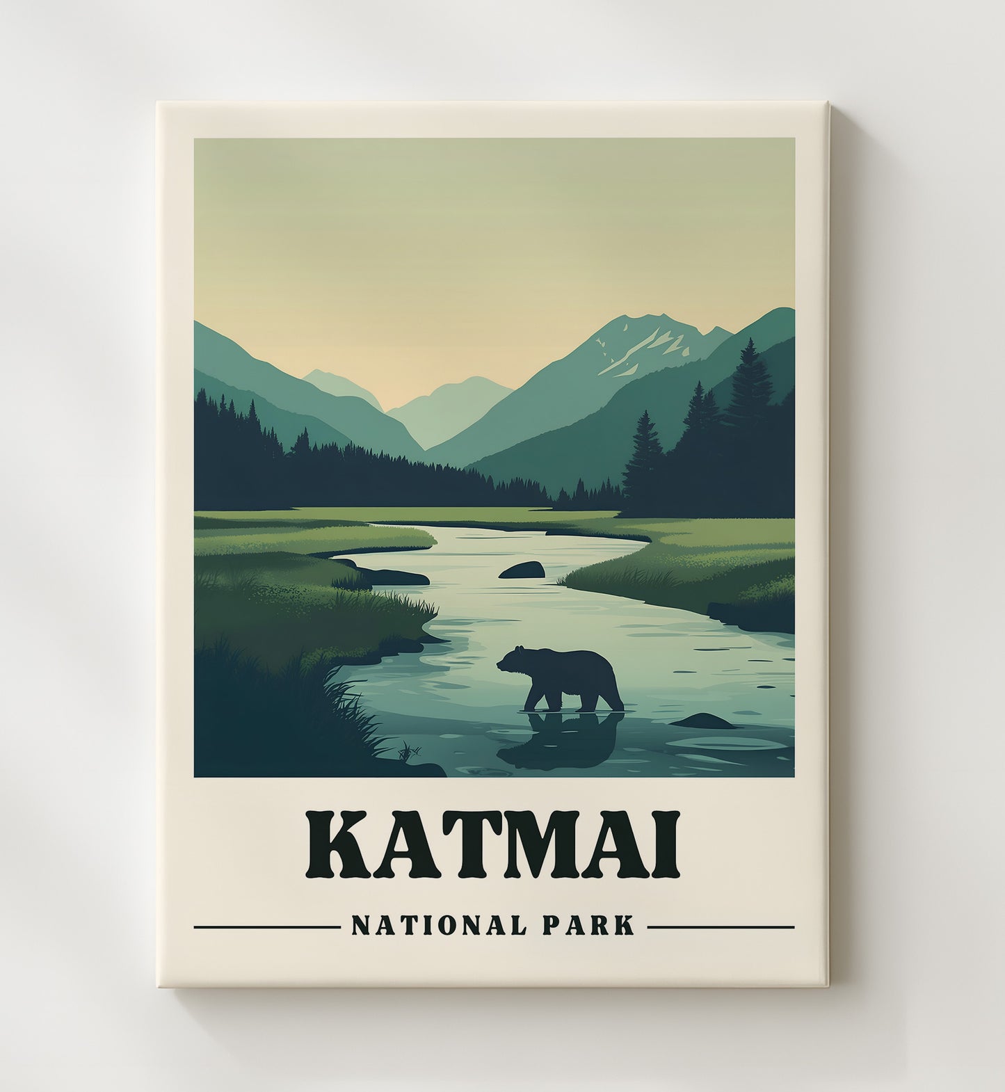 Katmai Version 1 National Parks Wall Art - 20x24 Canvas