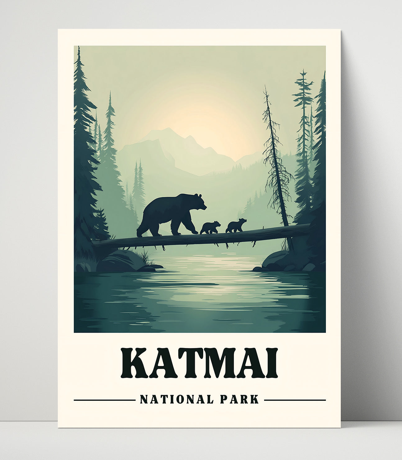Katmai Version 2 National Parks Wall Art - 16x20 Unframed Print