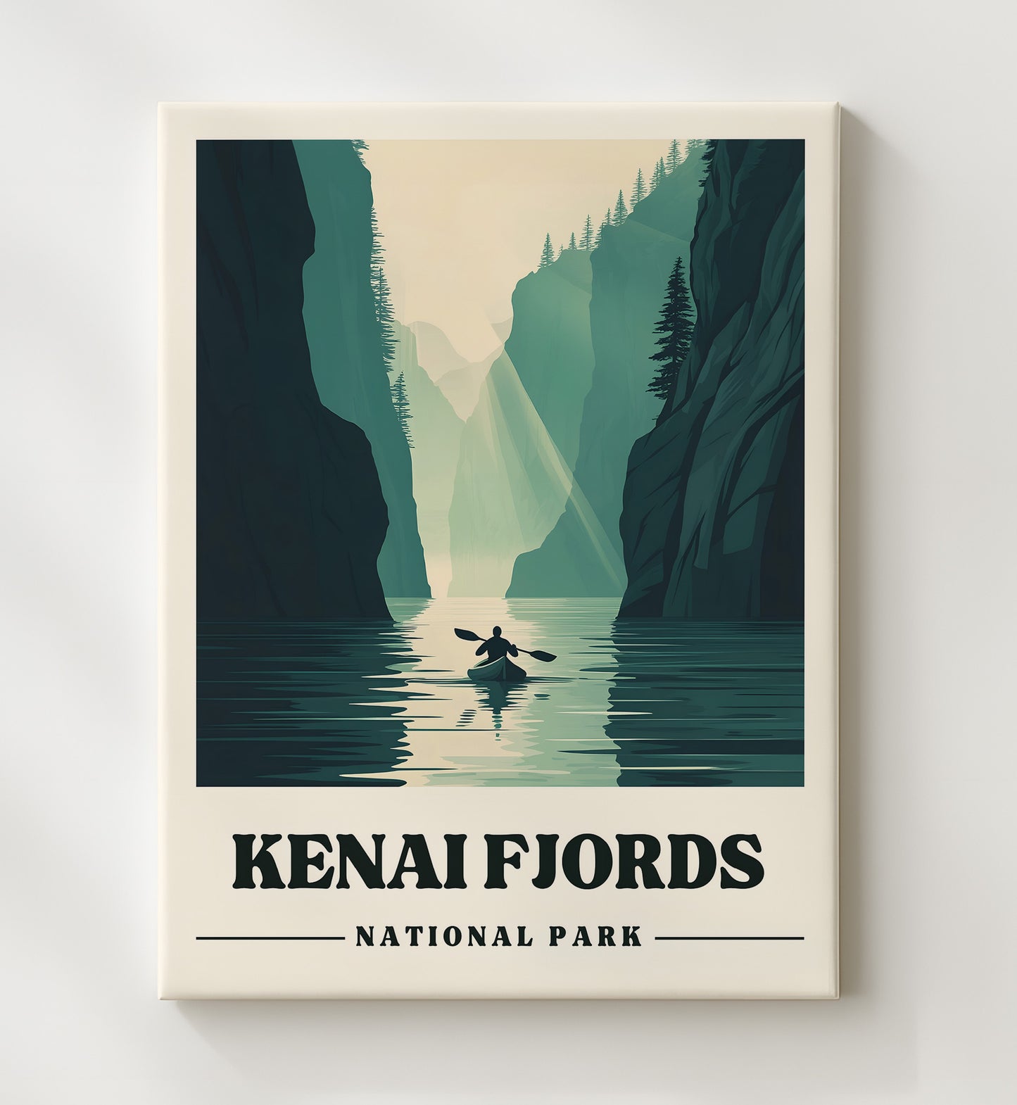 Kenai Fjords Aialik Bay Version 2 National Parks Wall Art - 20x24 Canvas