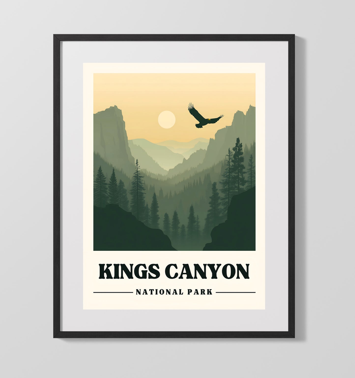 Kings Canyon National Parks Wall Art - 16x20 Gallery Frame