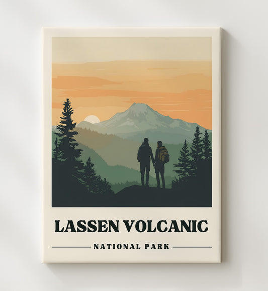Lassen Volcanic - Lassen Peak 8x10 Canvas national park wall art