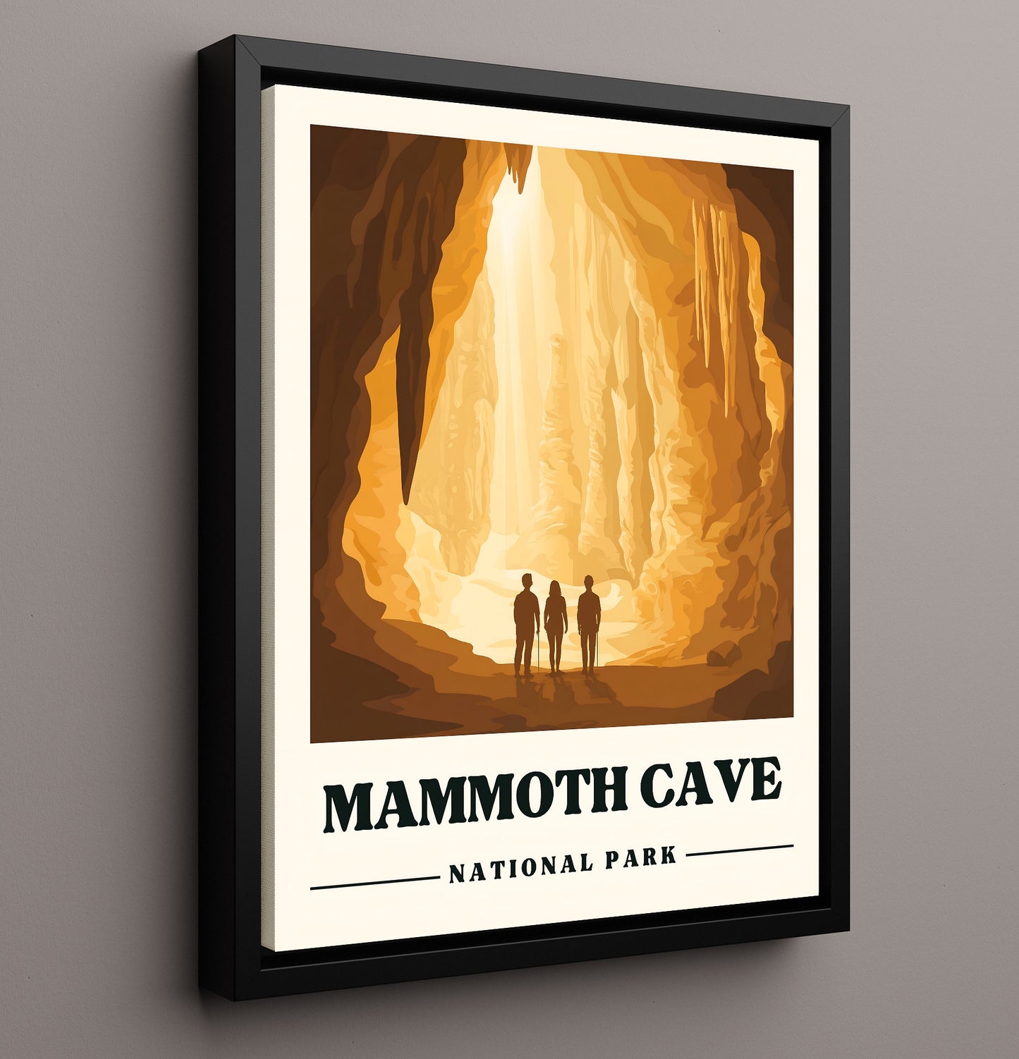 Mammoth Cave National Parks Wall Art - 16x20 Framed Canvas