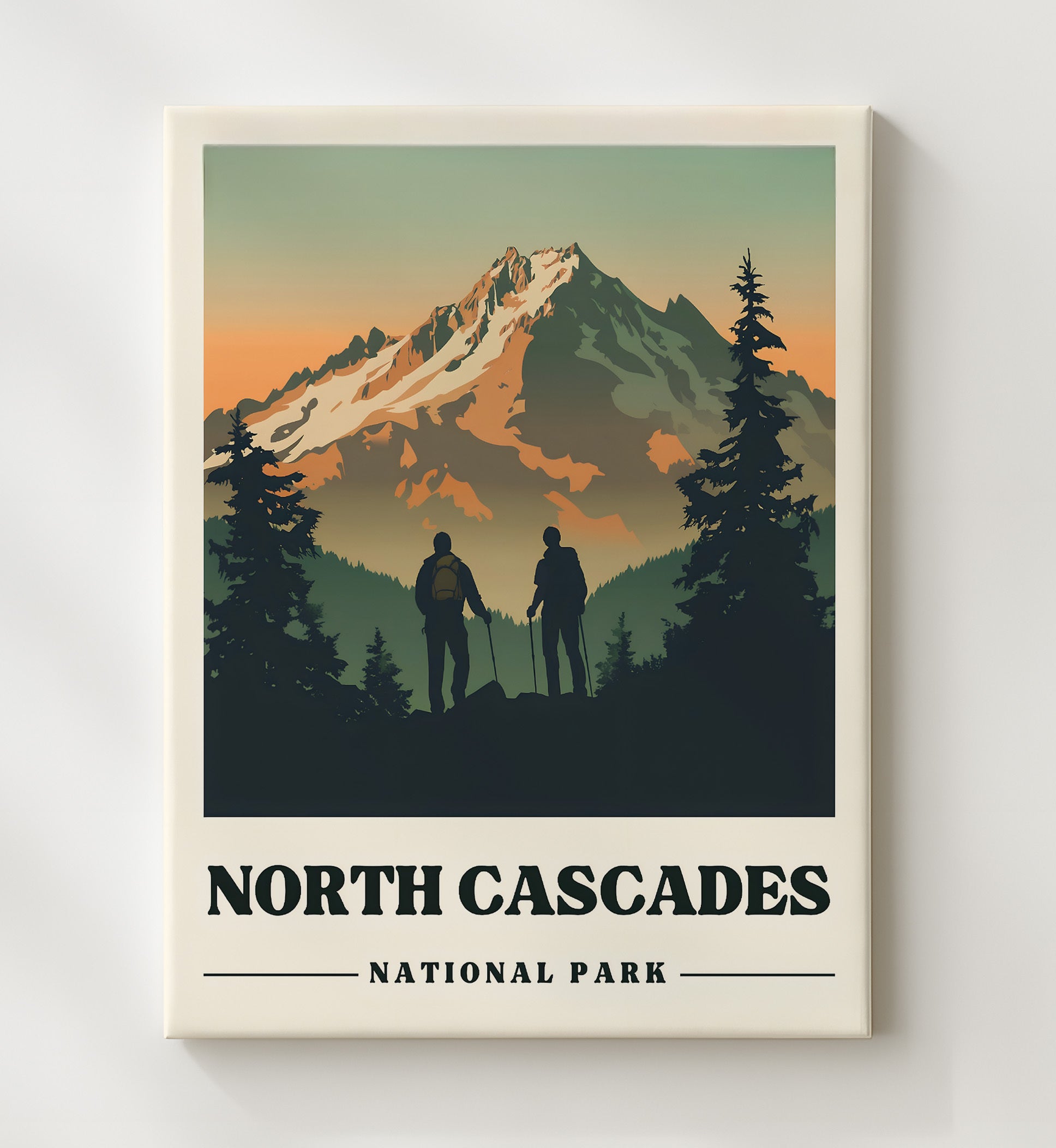 North Cascades Mount Shuksan National Parks Wall Art - 20x24 Canvas