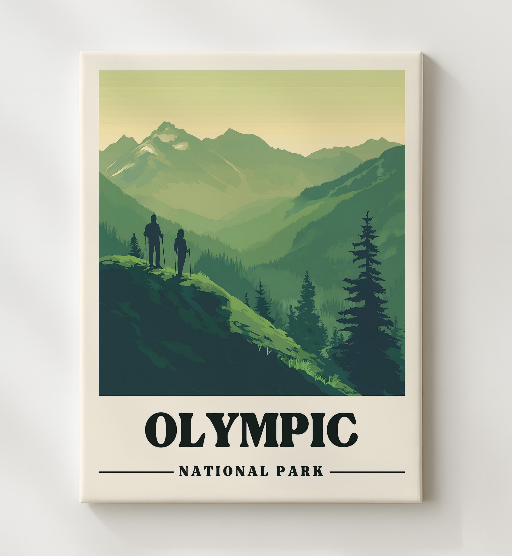 Olympic Hurricane Ridge National Parks Wall Art - 20x24 Canvas