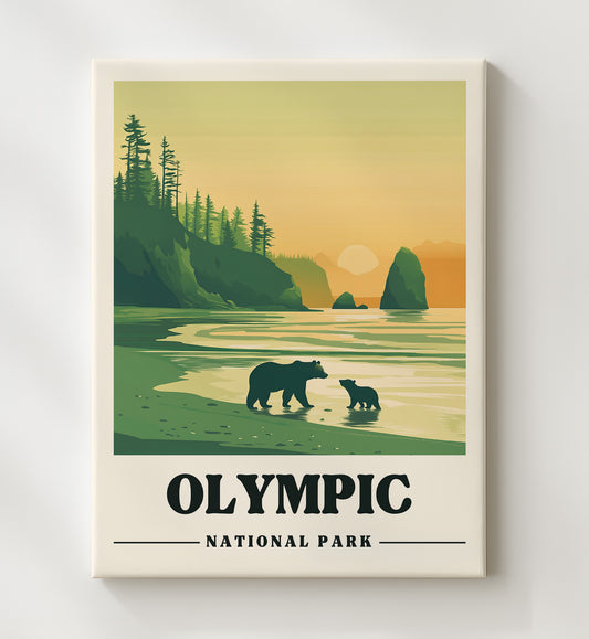 Olympic - Ruby Beach 8x10 Canvas national park wall art