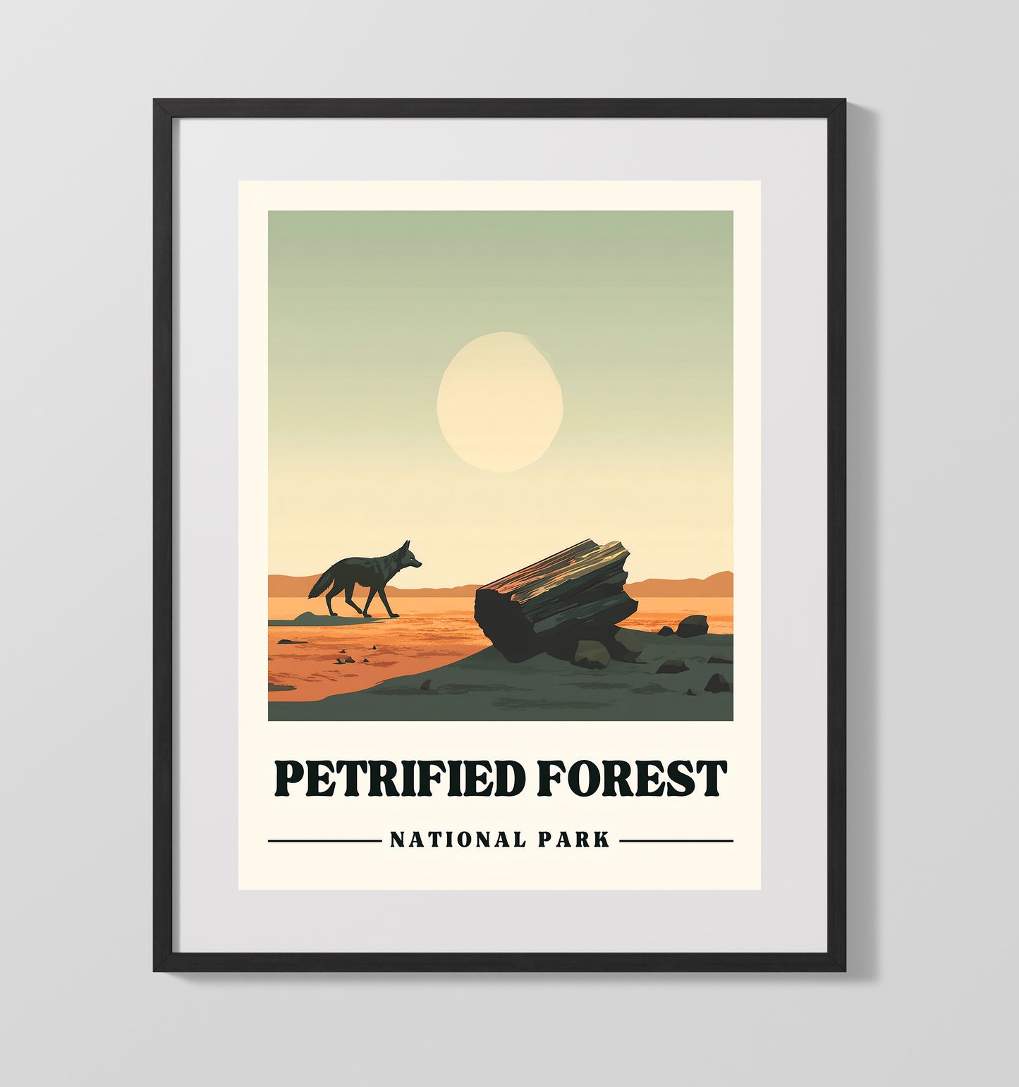 Petrified Forest National Parks Wall Art - 16x20 Gallery Frame