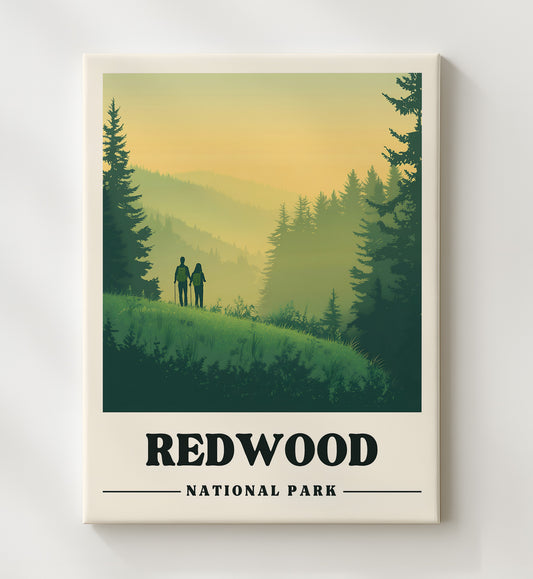 Redwood - Tall Trees Grove Design 2 8x10 Canvas national park wall art
