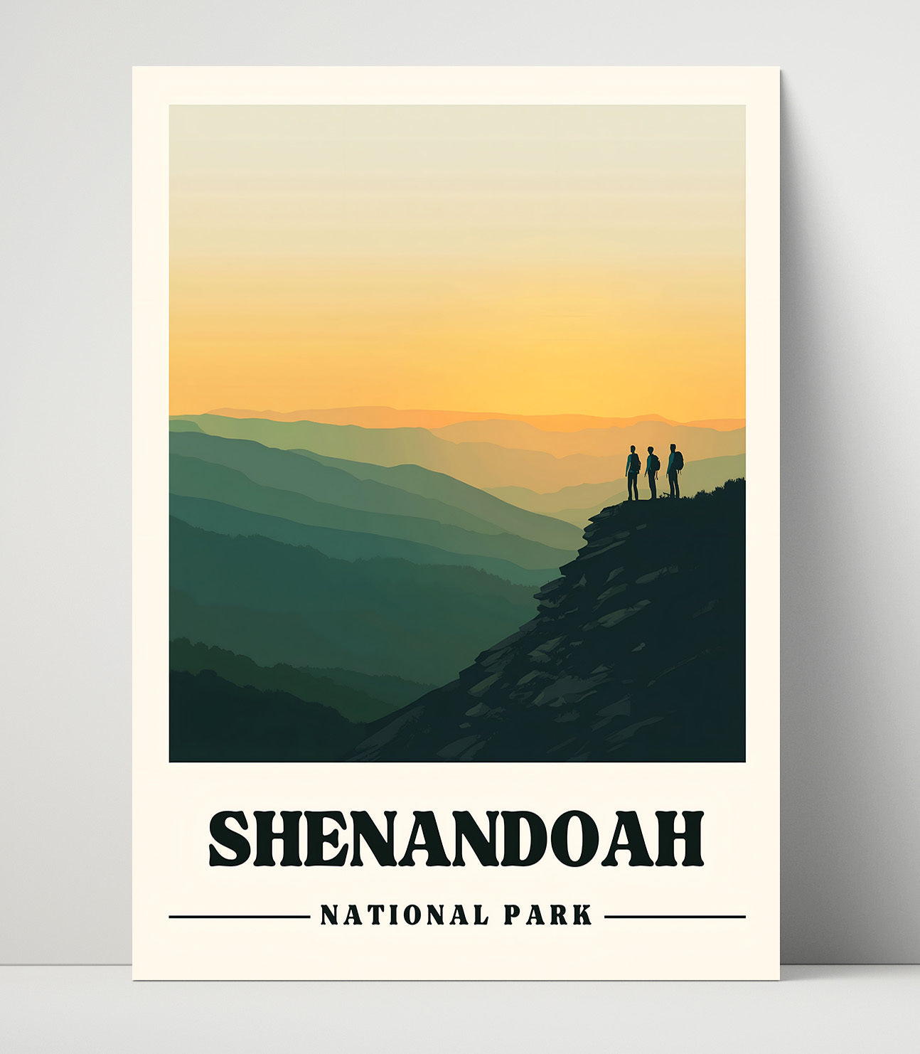 Shenandaoh Hawksbill Mountain Version 2 National Parks Wall Art - 16x20 Unframed Print