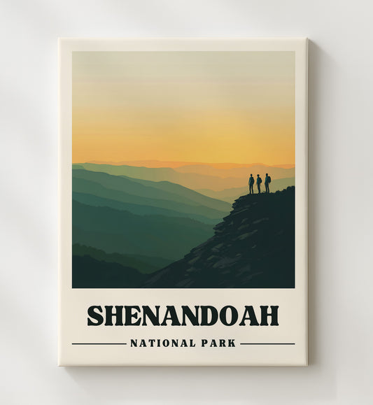 Shenandoah - Hawksbill Mountain Design 2 8x10 Canvas national park wall art